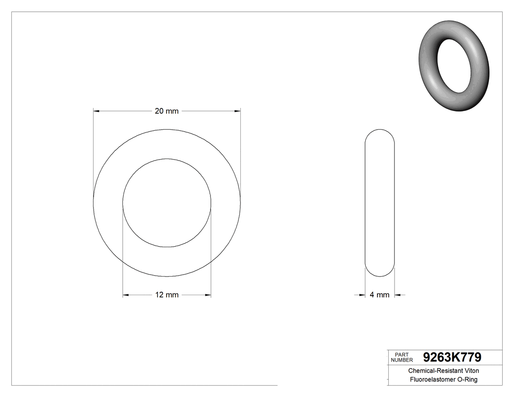 Technical drawing - 9263K779